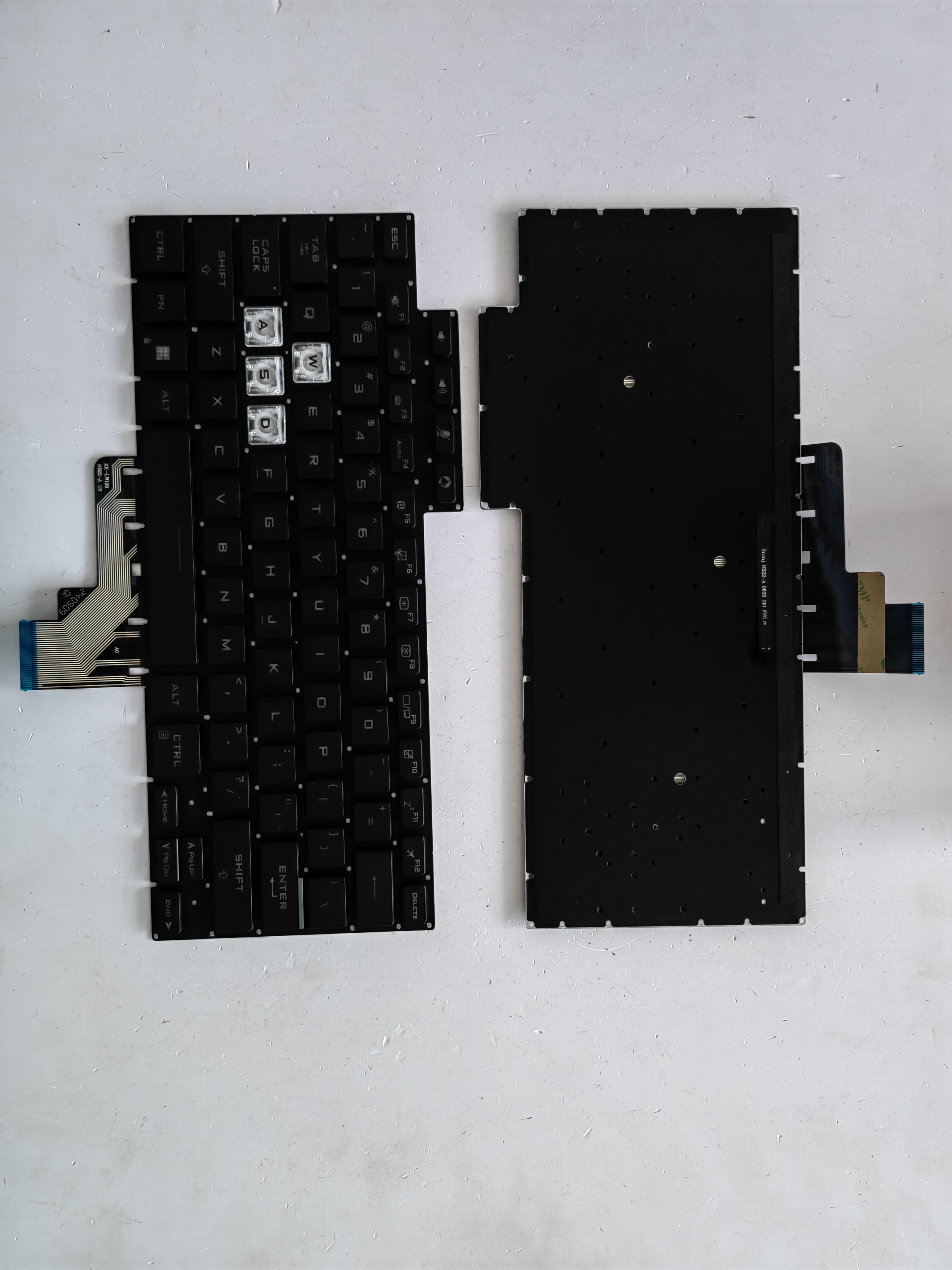 Picture of New Replacement Laptop Keyboard For ASUS FX516/FA516 BLACK Backlit,White Side (OEM) US Layout
